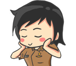 Praja Putri the Browny Girl sticker #11647929