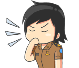 Praja Putri the Browny Girl sticker #11647930