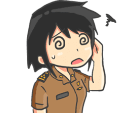 Praja Putri the Browny Girl sticker #11647932