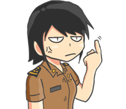 Praja Putri the Browny Girl sticker #11647933