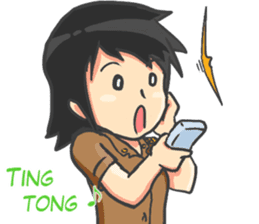 Praja Putri the Browny Girl sticker #11647936