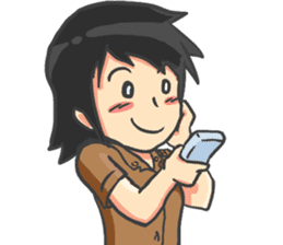 Praja Putri the Browny Girl sticker #11647937