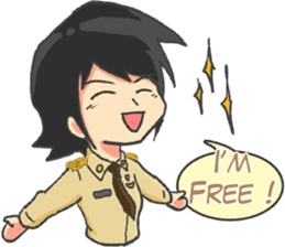 Praja Putri the Browny Girl sticker #11647939