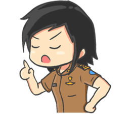 Praja Putri the Browny Girl sticker #11647940