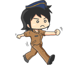 Praja Putri the Browny Girl sticker #11647942