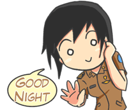 Praja Putri the Browny Girl sticker #11647946