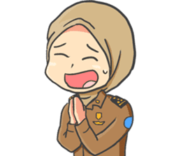 Praja Putri the Browny Girl sticker #11647949