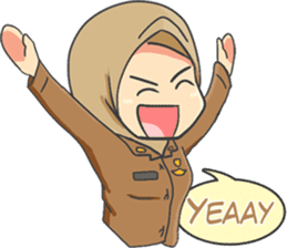 Praja Putri the Browny Girl sticker #11647950