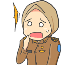 Praja Putri the Browny Girl sticker #11647951