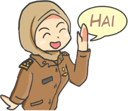 Praja Putri the Browny Girl sticker #11647953