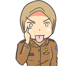 Praja Putri the Browny Girl sticker #11647954