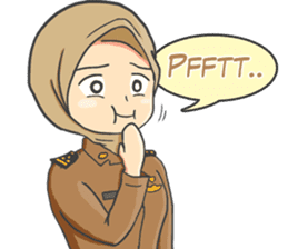 Praja Putri the Browny Girl sticker #11647959