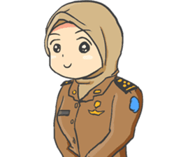 Praja Putri the Browny Girl sticker #11647961