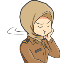 Praja Putri the Browny Girl sticker #11647962