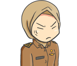 Praja Putri the Browny Girl sticker #11647964