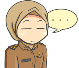 Praja Putri the Browny Girl sticker #11647965