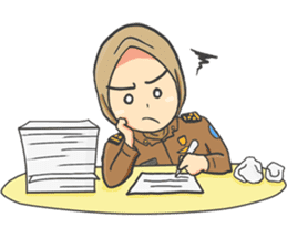 Praja Putri the Browny Girl sticker #11647966