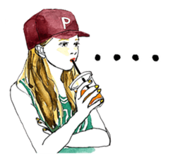 playful girls sticker #11648178