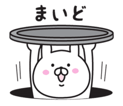 The rabbit I abuse in Kansai accent 2 sticker #11648340