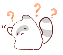 Fluffy raccoon sticker #11648852