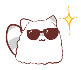 Fluffy raccoon sticker #11648855