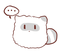 Fluffy raccoon sticker #11648856