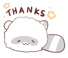 Fluffy raccoon sticker #11648860