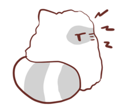 Fluffy raccoon sticker #11648864