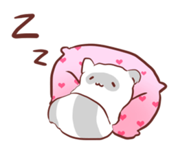 Fluffy raccoon sticker #11648876