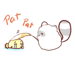 Fluffy raccoon sticker #11648878