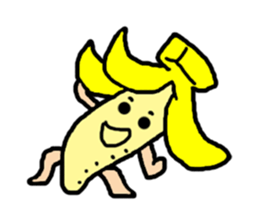 Samurai banana sticker #11649652