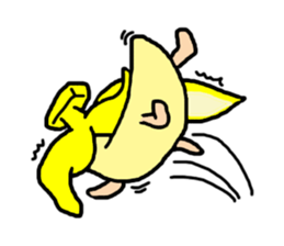 Samurai banana sticker #11649662