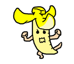 Samurai banana sticker #11649665