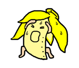 Samurai banana sticker #11649673