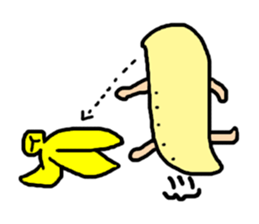Samurai banana sticker #11649679