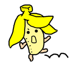 Samurai banana sticker #11649682