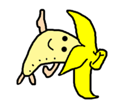 Samurai banana sticker #11649684