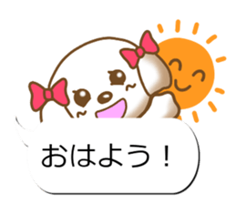 Sticker of Conversation Shih Tzu sticker #11651369