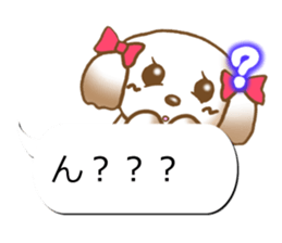Sticker of Conversation Shih Tzu sticker #11651376