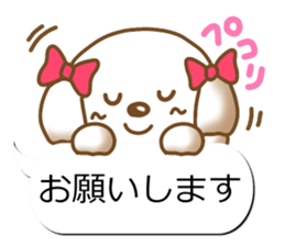 Sticker of Conversation Shih Tzu sticker #11651383