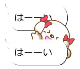 Sticker of Conversation Shih Tzu sticker #11651389