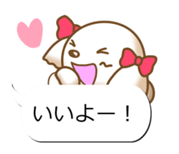 Sticker of Conversation Shih Tzu sticker #11651394