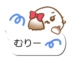 Sticker of Conversation Shih Tzu sticker #11651397