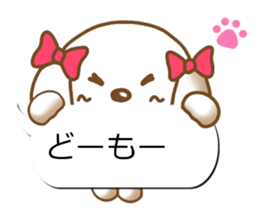 Sticker of Conversation Shih Tzu sticker #11651398