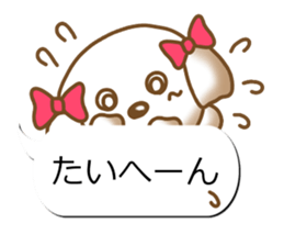 Sticker of Conversation Shih Tzu sticker #11651401