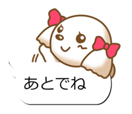 Sticker of Conversation Shih Tzu sticker #11651404