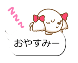 Sticker of Conversation Shih Tzu sticker #11651407