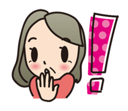 For senior lady sticker #11651571