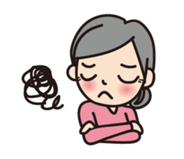 For senior lady sticker #11651590