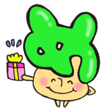 Anyway Mr. happy mushroom sticker #11651879